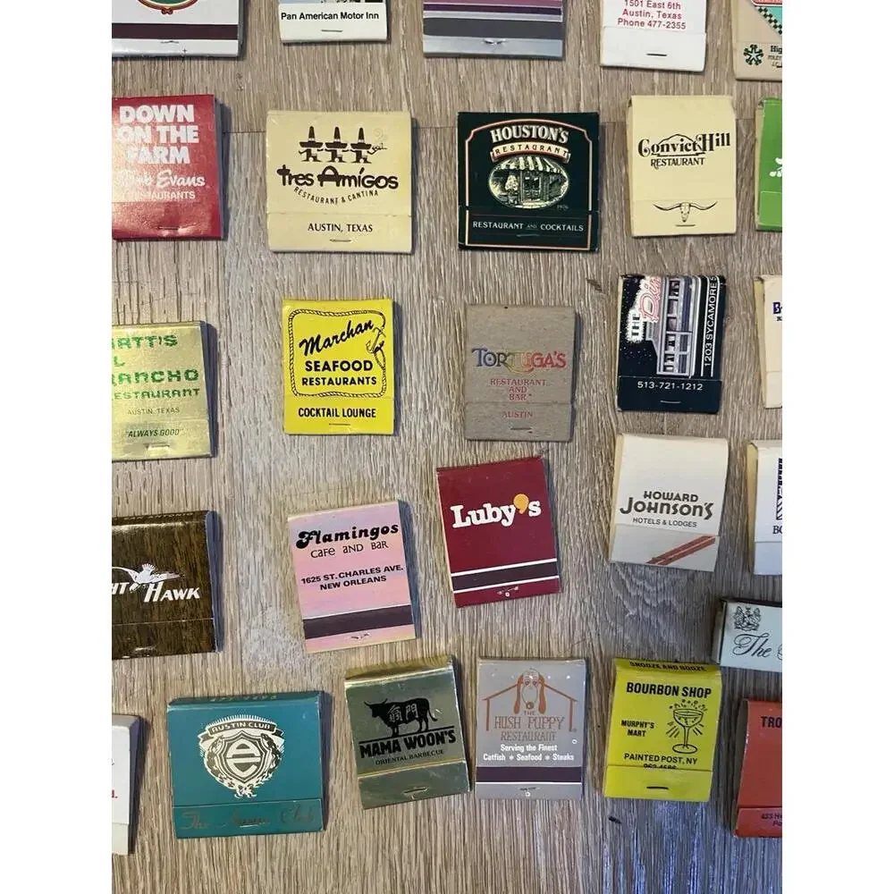 Matchbooks Most In Texas‎ Matchbook Lot- Restaurants H96